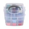 Embroidery Thread ThreeLayer Box 150Color Plastic Board Sewing Thread for Sewing Craft Products
