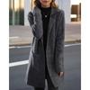 Tooxika Women's Autumn And Winter New Style Lapel Solid Color Long Sleeve Knitted Cardigan Loose Pocket Sweater Jacket Female