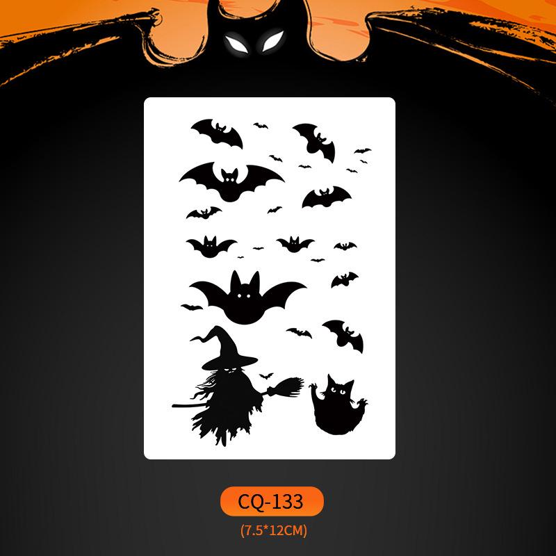 2024 Новые Хэллоуин Страшные Наклейки Татуировки Лица с Большим Ртом - Смешные, Водонепроницаемые, Цветной Вечерний Макияж