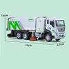 1/32 масштаб, мусоровоз, игрушки со звуком и светом для мальчиков, модель грузовика для переработки, литой автомобиль, игрушечные машинки, детский подарок