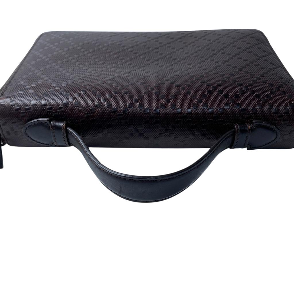 Used GUCCIPurse Brown Leather Mens