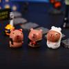 8Pcs Capybaras Ghost Halloween Decorations Miniature Capibara Collection Home Decorative Figurines Micro Landscape Diy