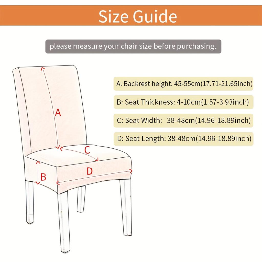 1 шт. Чехол на обеденный стул из искусственной кожи, водонепроницаемые чехлы на стулья для обеденной комнаты, офиса, банкета, дома, домашний декор