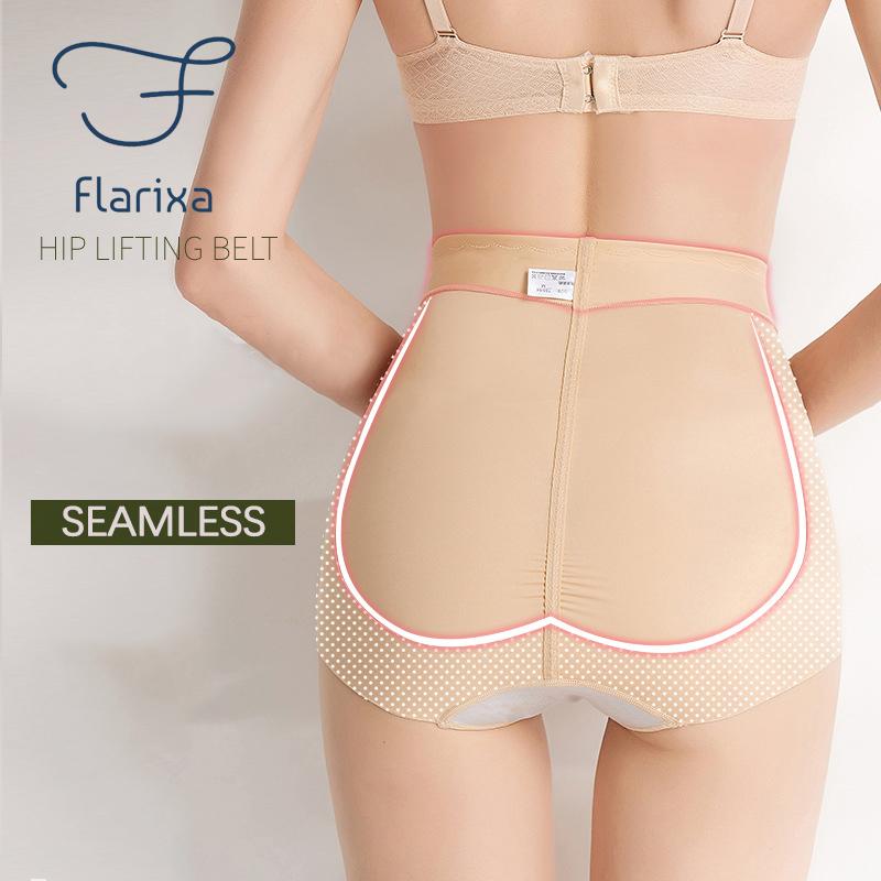 Flarixa Women's Tummy Control Pants High Waisted Bodyshaper Seamless Hip Lifer Anti-SeeThrough Girl's Lingerie Female Underwear