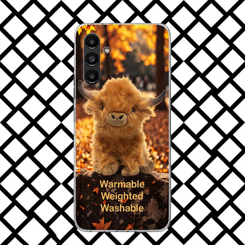 Cute Highland Cow Phone Case for Samsung Galaxy A17 A37 A57 A16 A26 A36 A56 A15 A25 A35 A55 A14 A24 A34 A54 A13 A23 A33 A53 Gala