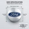 SWNR6 4Pcs 54mm Premium Logo Wheel Covers Wheel Center Hub Caps Badge for Ford Mustang Spoiler Shelby GT 350 500 Cobra E Focus 2 3 MK3