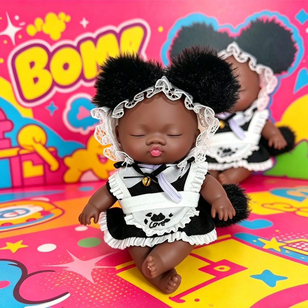 Hand Relax Black Skin Squishy Desk Home Ugly Doll Toy Creative Natasha Squeeze Doll Festival Gifts