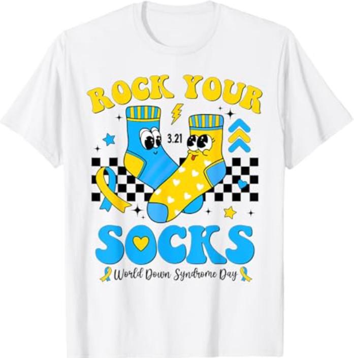Rock Your Socks World Down Syndrome Awareness Day Women T-Shirt