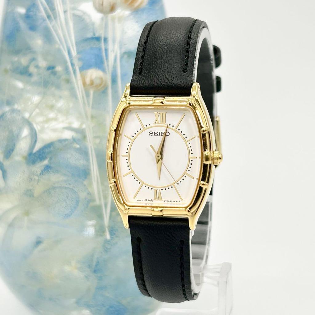 [USED] Rare SEIKO V701-5E60 Vintage Quartz Wristwatch