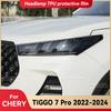 Для CHERY TIGGO 7 PRO 2022-2024 Автомобильная фара Прозрачная защитная пленка из ТПУ Передняя фара Тонировка Изменение цвета Наклейка Аксессуары