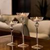 European-Style Striped High-Legged Candlesticks: Romantic Wedding & Home Décor