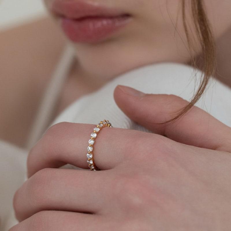 Tatiana (Серебро 925 пробы) Кольцо Вечности CR1887 №13