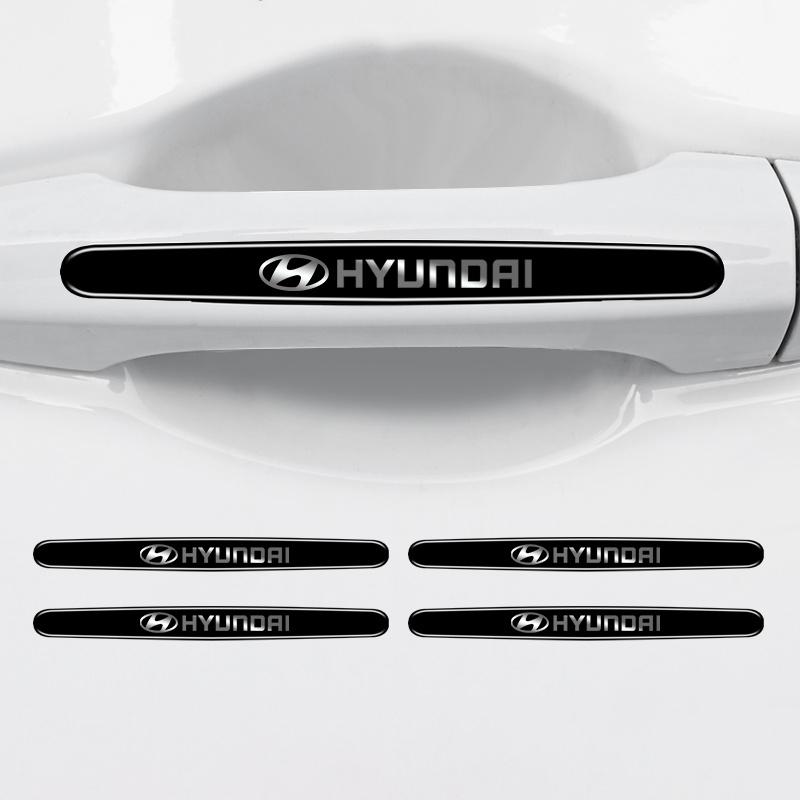 4/8pcs Car Styling Door Bowl Handle Protector Stickers Anti-scratch Film For Hyundai Elantra Accent Tucson i30 i10 i20 Veloster NN7
