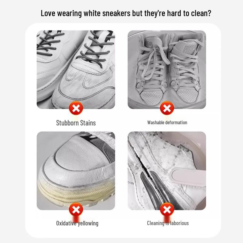 Shoe Whitening & Stain Removal Spray - Powerful Cleaner for White Shoes