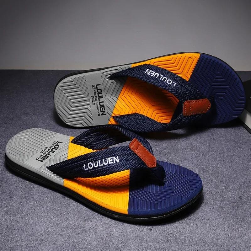 Men High Quality Flip Flops Men Beach Slippers Fashion Outdoor Flip Flops Casual Breathable Slippers for Men New Sandals 2024