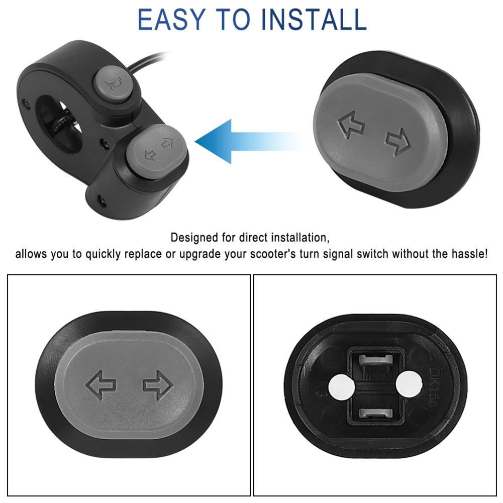 For Ninebot MAX G2 scooter replacement front cover and turn signal button set