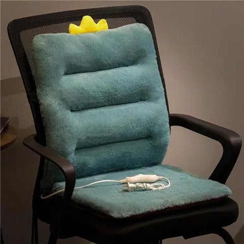 Зимний утолщенный офисный подогрев сиденья Подушка для поясницы Подушка для спины Подушка для пукания Подушка для ягодиц Электрический подогрев сиденья