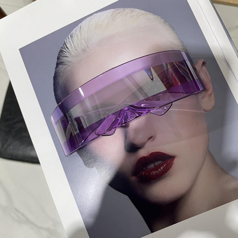 Новые футуристические киберпанк-солнцезащитные очки Ретро без оправы UV400 Зеркальные Очки Винтажные Готические Стимпанк Вечеринка Gafas De Sol
