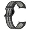 Двухцветный силиконовый ремешок для Samsung Galaxy Watch 7/6/Classic/5/4 44мм 40мм 47мм 43мм/5 Pro 45мм Браслет Ремешок Аксессуары
