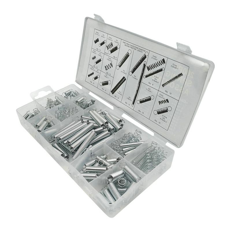 200PCS Spring Assortment Set With Box Compression Extension Springs For Repairs Coil Spring Tension Spring Pressure Kit 20 Sizes