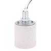 E14/E27 Ceramic Screw Lamp Holder Led Light Heat Resistant Adapter Home Use Round Socket For Bulb Base With Cable