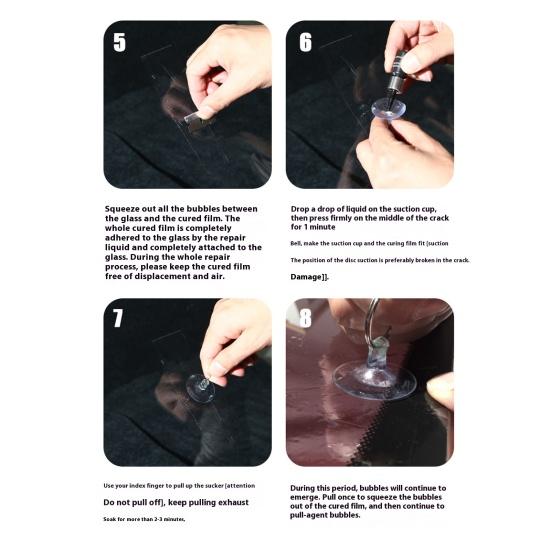 Automotive Repair Fluid Kit DIY Windshield Repair Resin Windshield Crack Repair Kit Car Glass Corrector Shatter Repair Glue