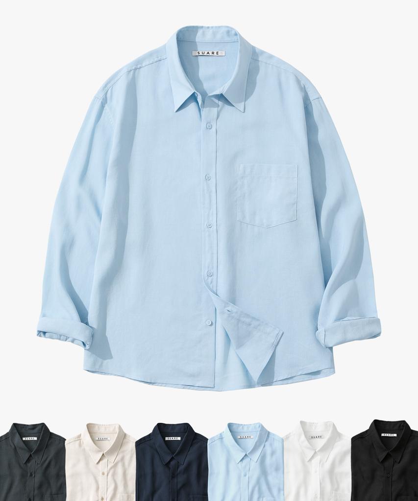 SUARE Tencel Linen Crop Shirt - 6 Colors