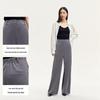 VEROMODA Women's High-Waisted Textured Wide-Leg Pants