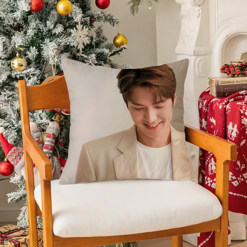 Красивая Звезда LLee Minho Популярная Наволочка Шелковистый Короткий Плюш С Невидимой Молнией Пылезащитная Наволочка для Диванной Подушки