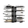 LUCKYSHIN Pot Storage Rack, 8-Tier Frying Pan Rack, Multi-Function Storage, Under-Sink Storage, Vertical or Horizontal, Kitchen Storage Rack, Pot Lid