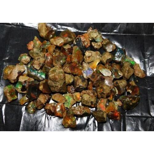 CERTIFIED 199 Ct NATURAL Opal ROUGH Mix Color Loose Gemstone Lot