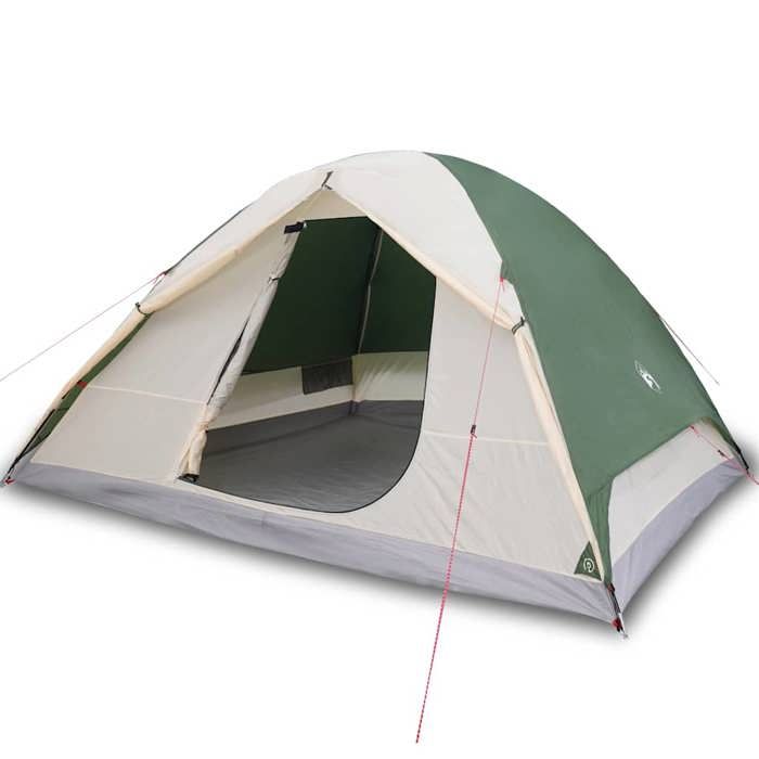Tente de camping - vidaXL - Modèle à dôme - 6 personnes - Imperméable - Vert