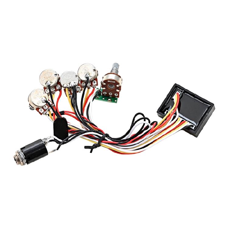 Звукосниматель для гитары и бас-гитары Активный эквалайзер Эквалайзер Предусилитель Схема и регулятор тона для с Fitt