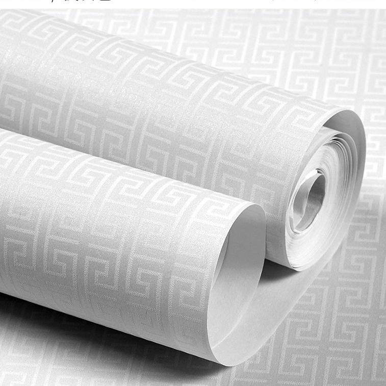 Modern Geometric Lattice Non-woven Fabric Wallpaper Living Room Bedroom Background Chinese Retro Style Classical Zen Wallpaper