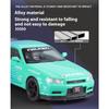 1/32 Scale Nissan GTR Skyline Alloy Car Model Wtih LED Lights and Sound Effects, Perfect Toy for Kids, Collectible Racing Car Display