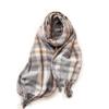 Medium To Long Thick Scarf Sweet and Warm Imitation Cashmere Scarf Plaid Shawl Scarf