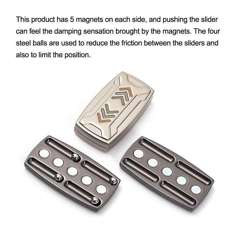 Новинка Светящийся EDC Слайдер-фиджет Креативный узор в виде стрелок Магнитный тактильный слайдер Пуш Снятие стресса Игрушки-фиджеты Игрушки для СДВГ