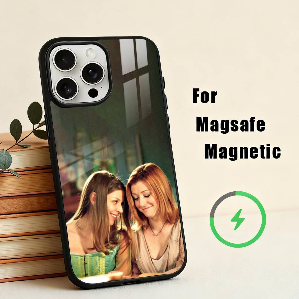 B-Buffy the V-Vampire Slayer Phone Case For iPhone17,16,15,14,13,12,11 Plus,For Magnetic Wireless Charge Cover