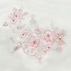 Sequin DIY Wedding 3D Appliques Patch Embroidery Applique Flowers Beaded Fabrics Lace Fabrics