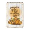 Pumpkin Vintage Poster Tin Sign Plate Thanksgiving Retro Metal Signs Plaque Bar Pub Kitchen Home Decor Halloween Gift