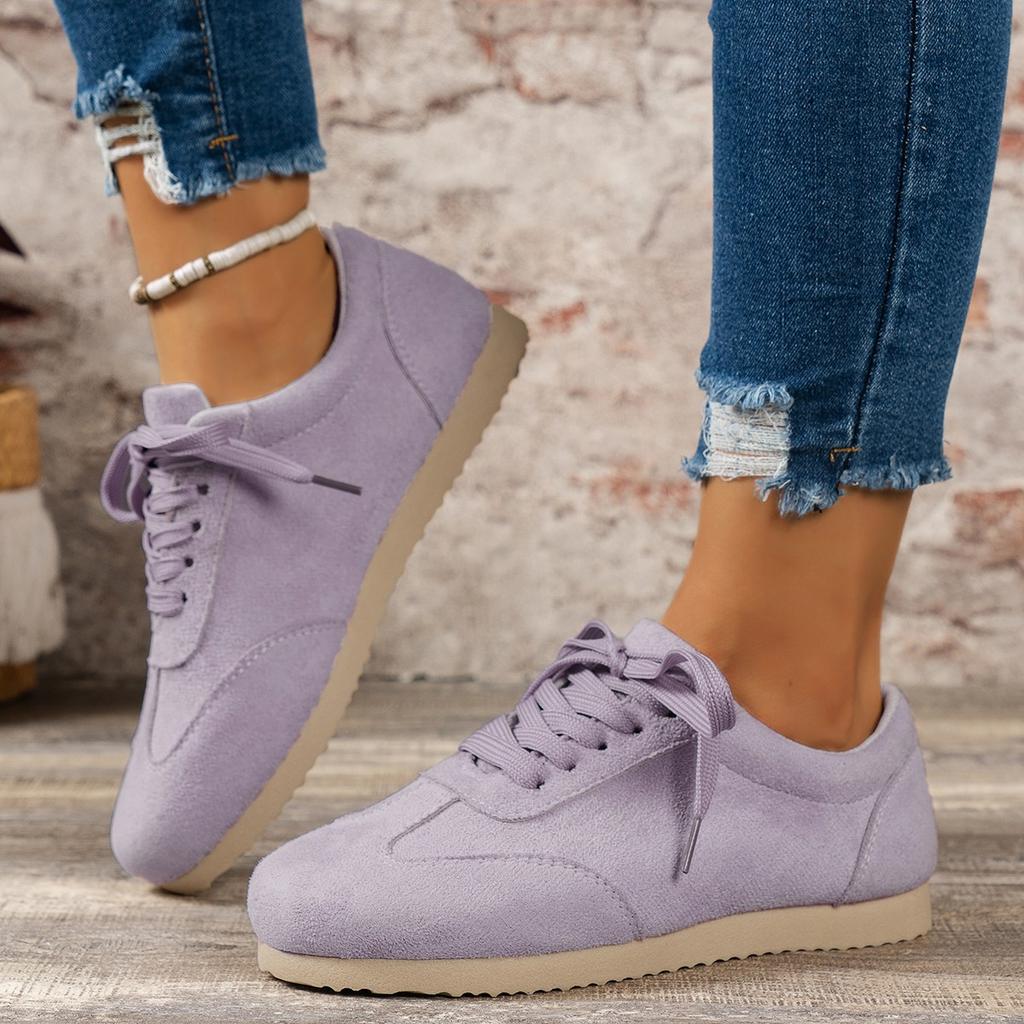 Women's Sneakers Spring Autumn Round Toe Retro Women's Casual Shoes New Flat Bottom Casual Large Size Women's Vulcanized Shoes