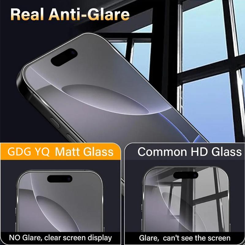 5 шт. Матовое закаленное стекло для iPhone 17 15 14 11 12 13 16 Pro Max Mini Матовый защитный экран для iPhone 16 15 Plus XR X XS 2