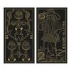 Kancharo 78-Card Tarot Card Set [Tarot of Marseille Gold & Black Edition] Includes Japanese Tarot Card Instructions & Pouch (Authentic)