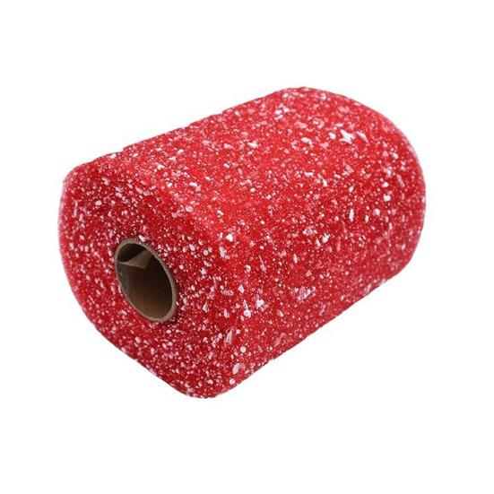 Рулон блестящей тюлевой ткани 6 дюймов 15 ярдов Сверкающая катушка Лента Сетка с пайетками для DIY Юбки-пачки Скатерти Свадебного фона Свадебной сцены Упаковки подарков