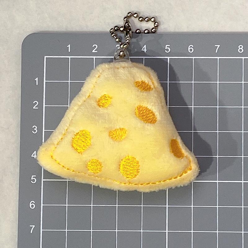 Милый мультяшный плюшевый сырный чехол для наушников брелок для монет кошелек для женщин и детей сумка для монет на молнии