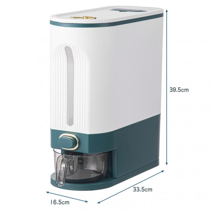 Ведро для риса на кухне 10/15 кг, дозатор риса, защищенный от насекомых и влаги контейнер для хранения бобовых зерен с мерным цилиндром