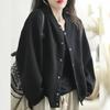 Sweatshirt Cardigan Short Coat Women's Fashionable Casual Loose Top