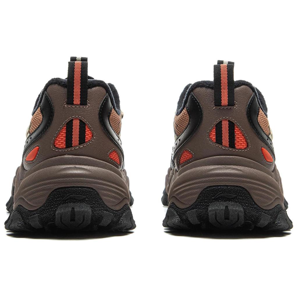 Li Ning Mountain Walking WNTR Низкие Синтетическая кожа Нубук Теплые Удобные Простые Прочные Амортизирующие Низкие Кроссовки для повседневной носки AGLV167-3