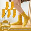 Желтые детские хлопковые носки до середины икры для весны, осени и зимы – спортивный стиль