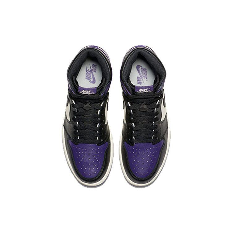 Air Jordan 1 Retro High OG Court Purple Men Sneakers Sail-Black 555088-501